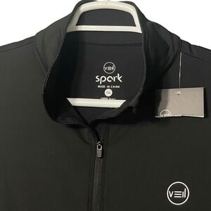 VEIL GARMENTS Spark 1/2 Zip Black Pullover Sportswear‎ Mens XXL Performance Golf